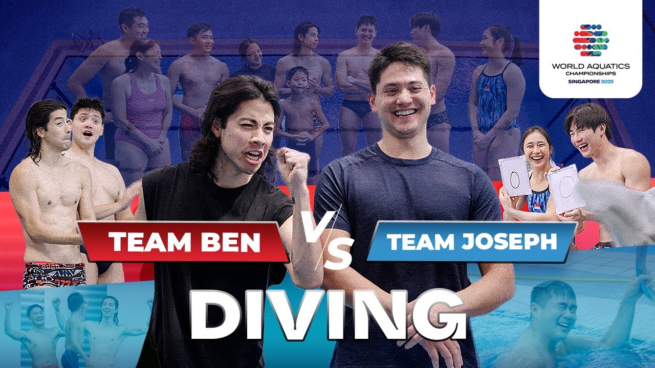 #Diving Challenge: Team Joseph vs Team Ben 🌊 | World Aquatics Championships Singapore -  2025