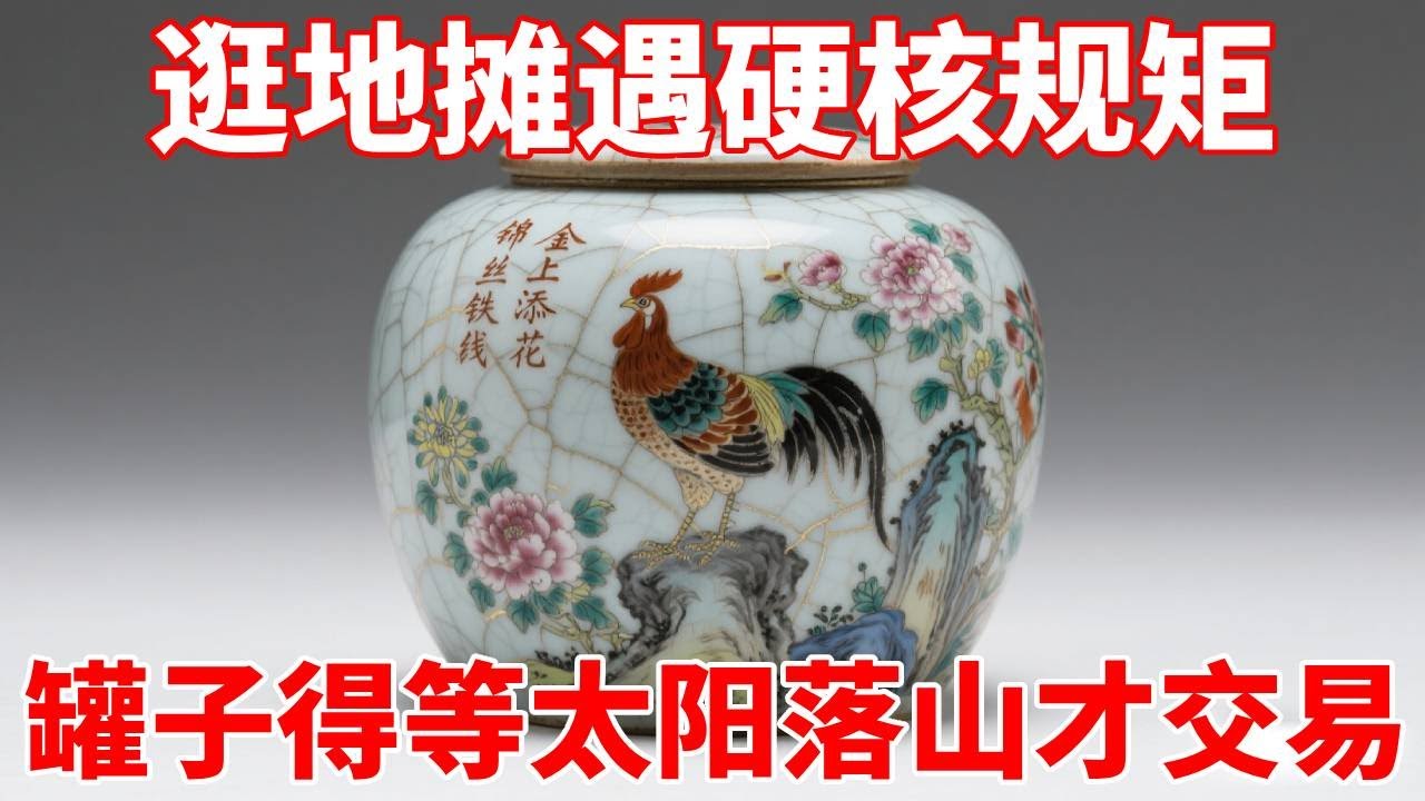 逛地摊遇硬核规矩！这罐子能问不能买，得等太阳落山才行！【收藏小哥张恩鹏】