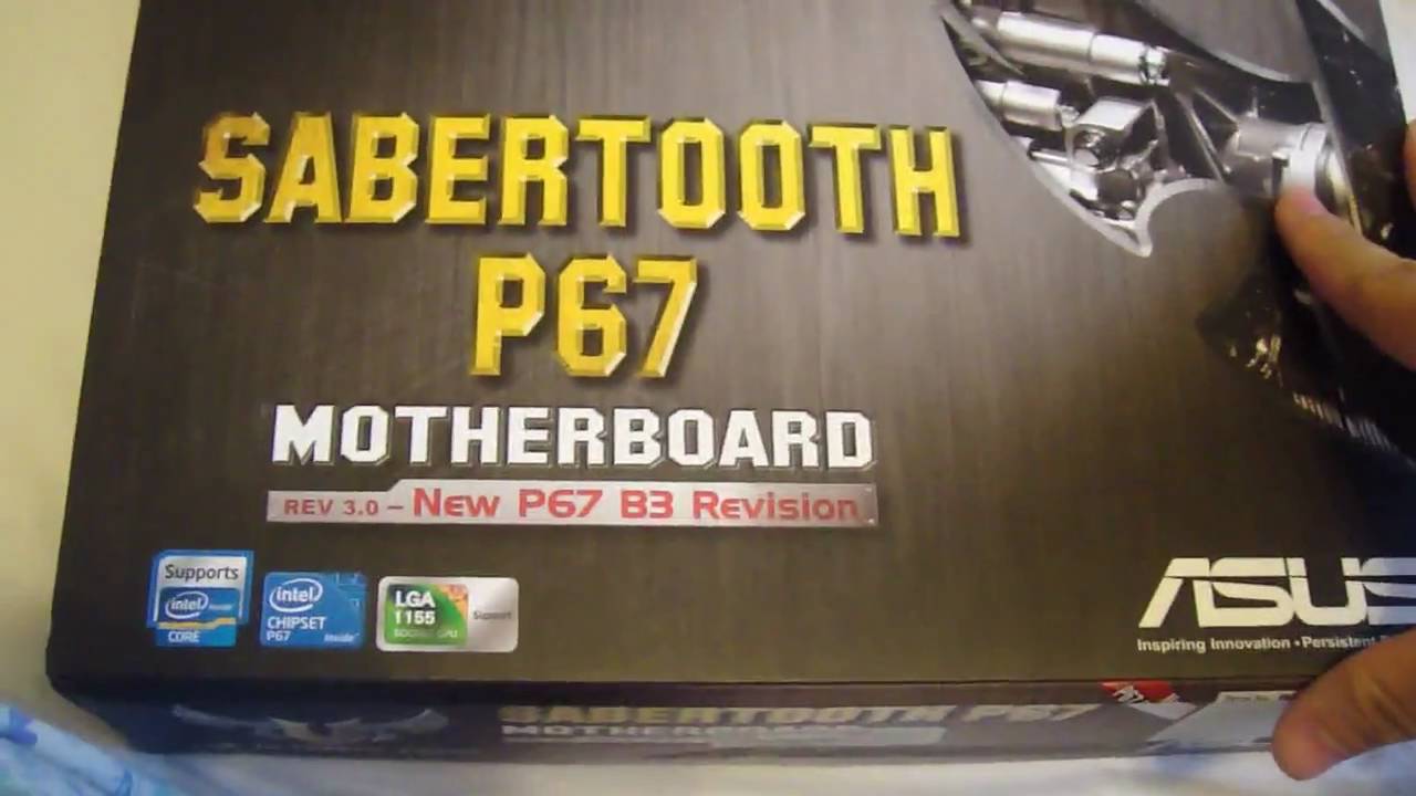 Asus Sabertooth P67 B3 Intel Sandy Bridge Motherboard Unboxing