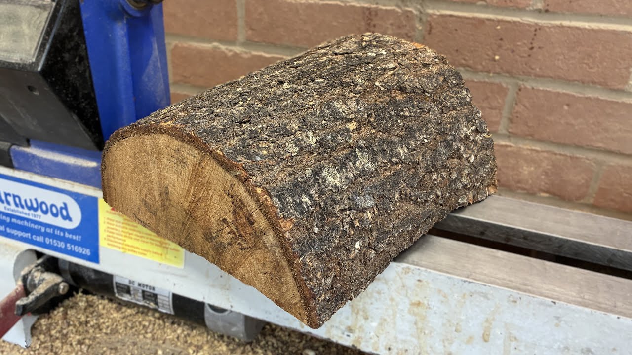 Spalted Oak Log - Wood turning