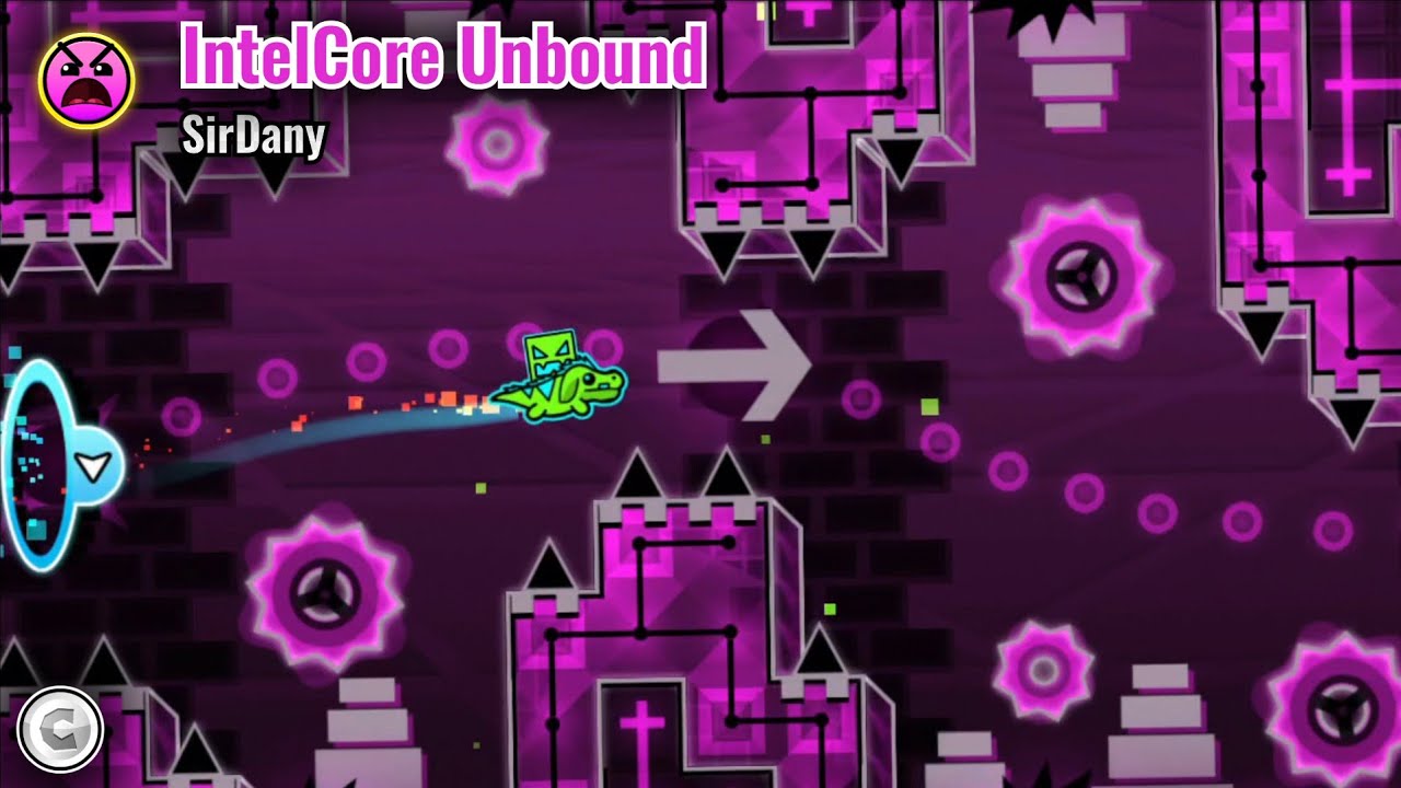 "IntelCore Unbound" by SirDany (1 coin) | Geometry Dash.