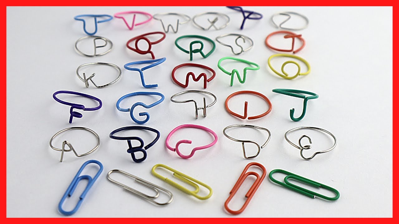 DIY A–Z Letter Rings Tutorial | Easy Paperclip Wire Jewelry Making