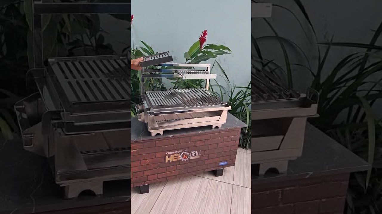 Mini Churrasqueira em a&ccedil;o inox 304.#churrasco #churrasqueira #grill#parrilla