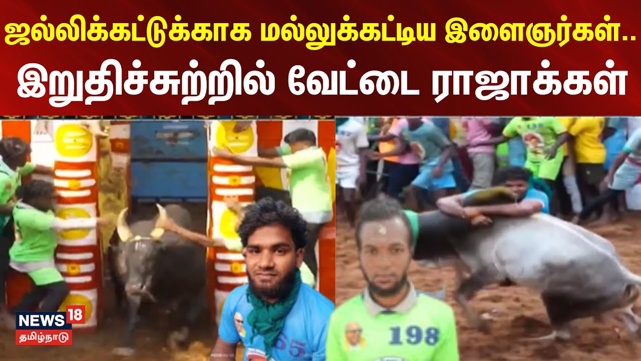 Jallikattu | ஜல்லிக்கட்டுக்காக மல்லுக்கட்டிய இளைஞர்கள்.. இறுதிச்சுற்றில் வேட்டை ராஜாக்கள்