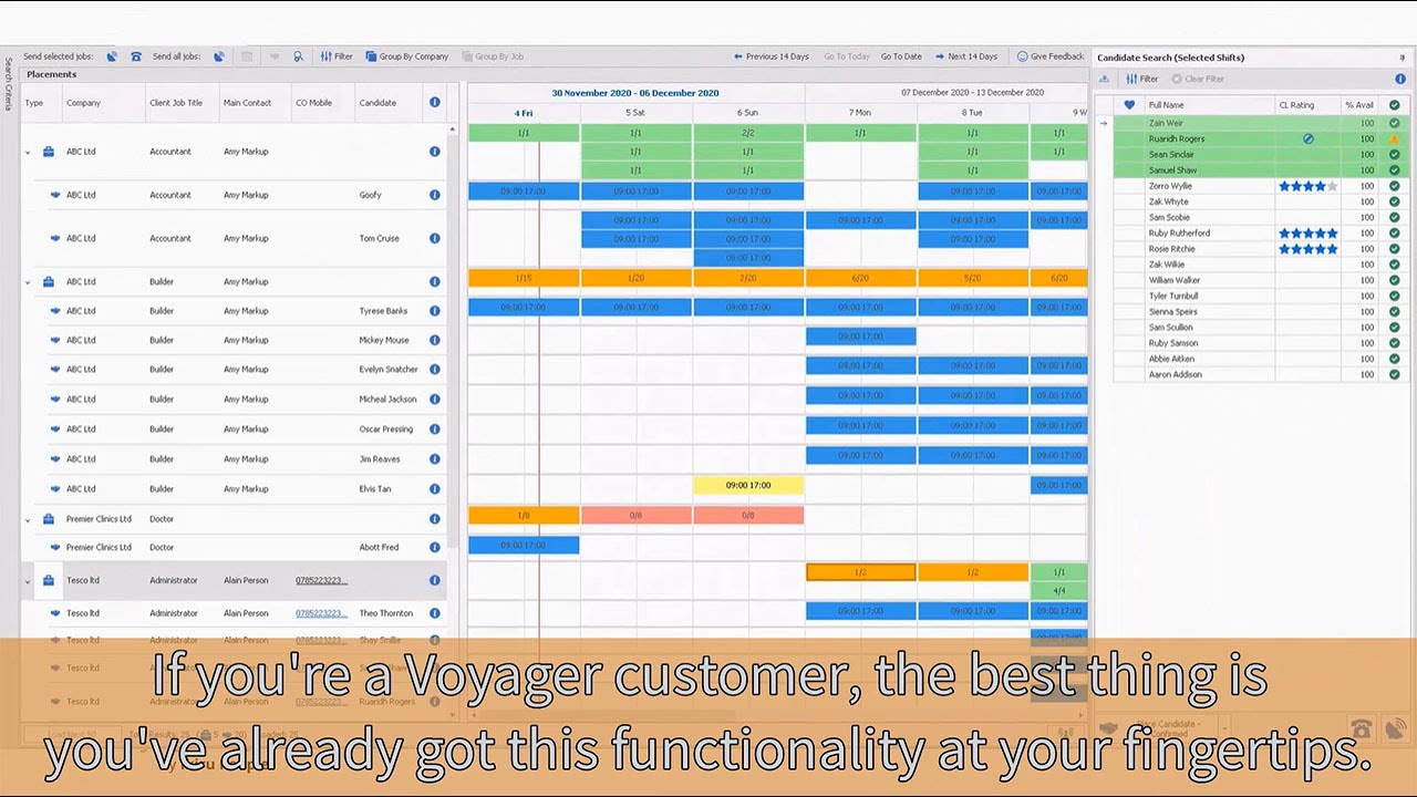 Voyager Infinity - Temporary Recruitment Agency Software