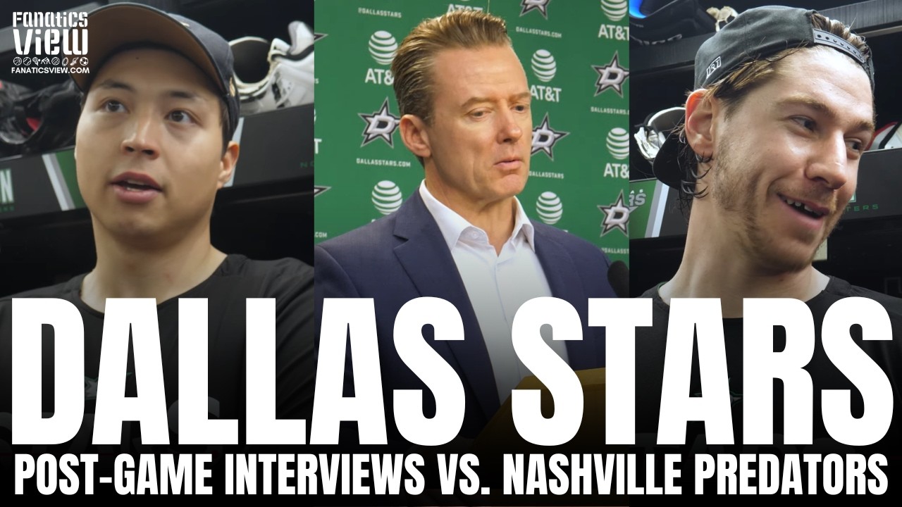 Glen Gulutzan, Jason Robertson & Dallas Stars Recap Comeback Win vs. Nashville, WC Standings Battle