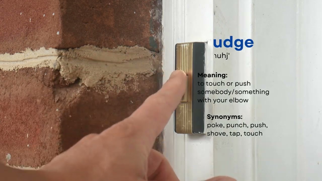 Nudge Word | Learn English word Pronunciation & meaning