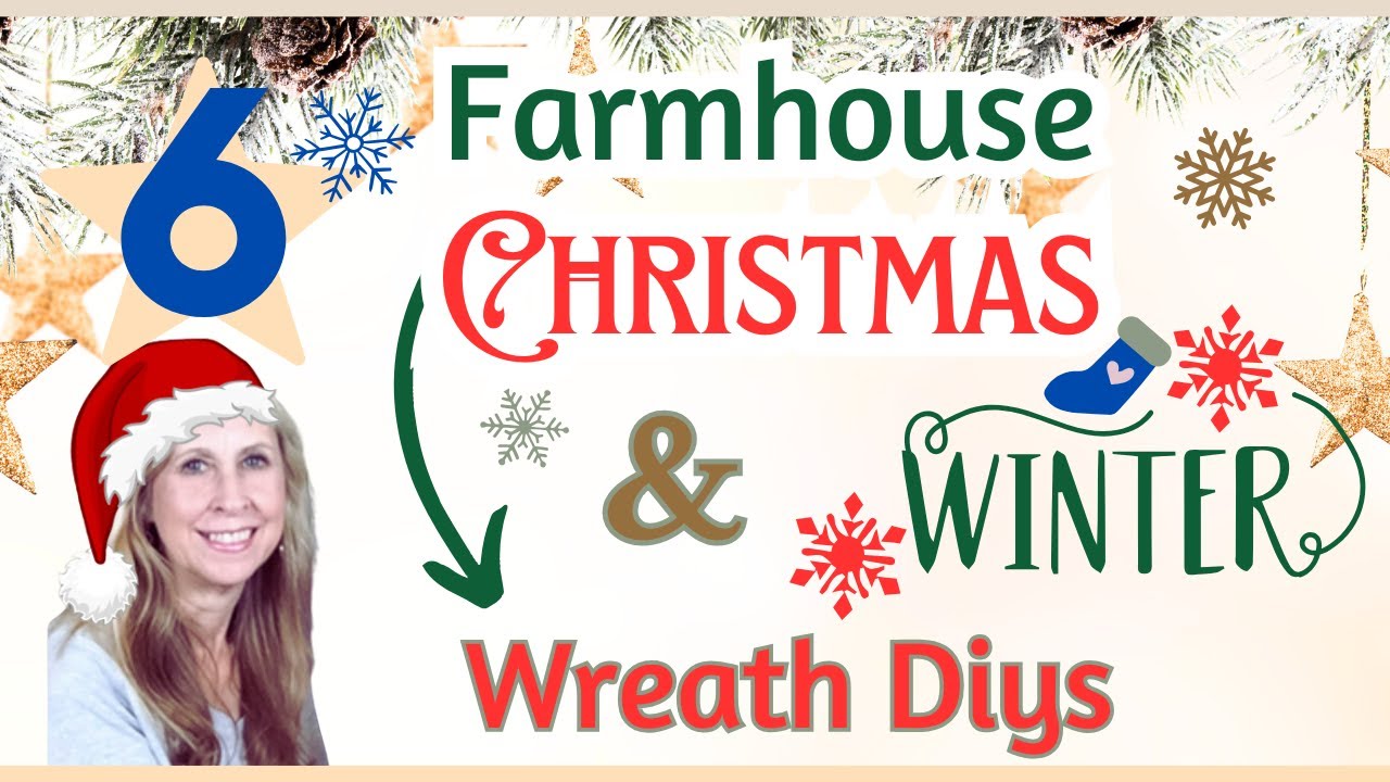❄DON'T MISS❄ 6 WINTER & CHRISTMAS FARMHOUSE WREATH DIYS 🎅Dollar Tree SANTA Home Decor Ideas