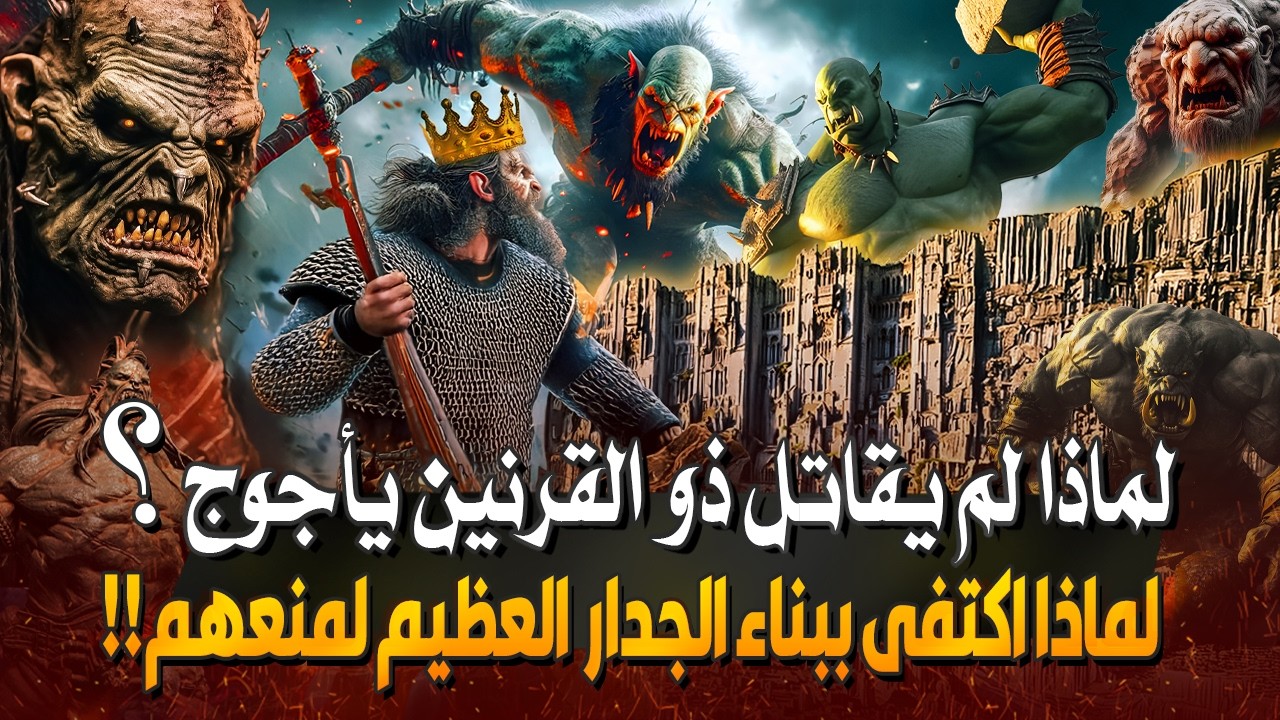 قصص القران - لماذا لم يقاتل ذو القرنين يأجوج ومأجوج ؟وما هو اول شيئ سيفعلونه لحظة خروجهم؟