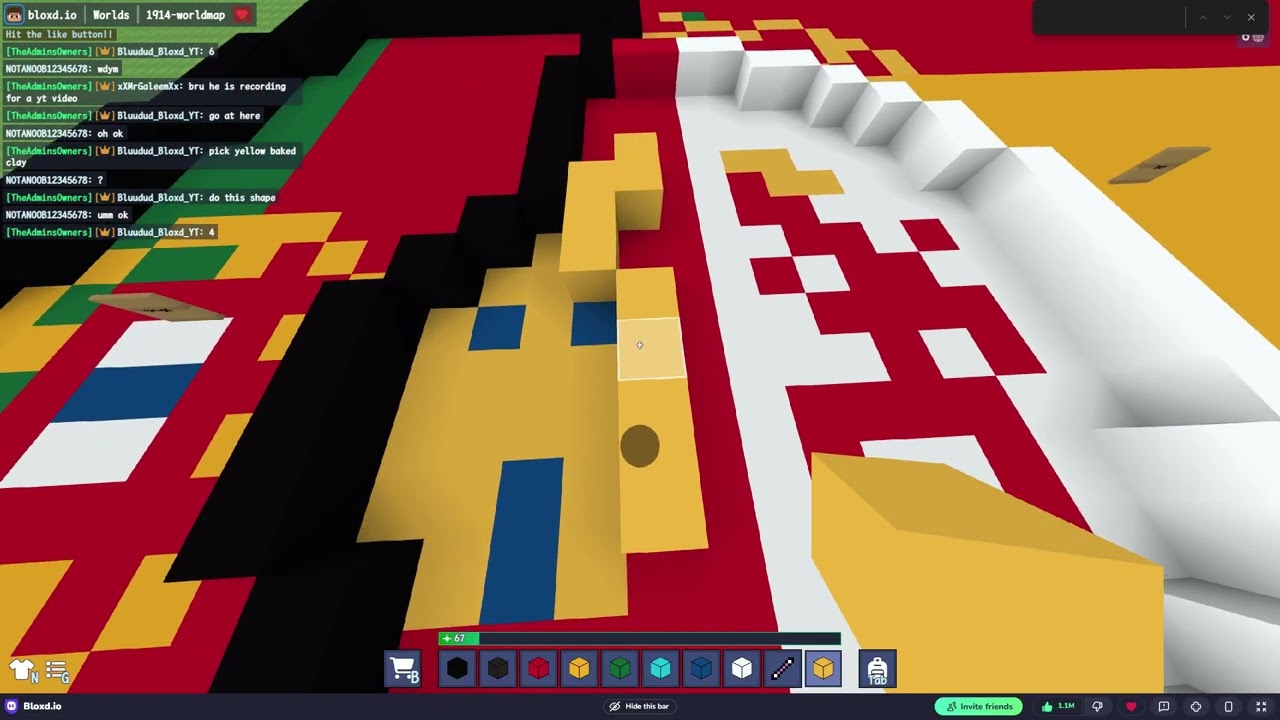 How to build Iberia in Bloxd.io Tutorial Small Scale from 1914