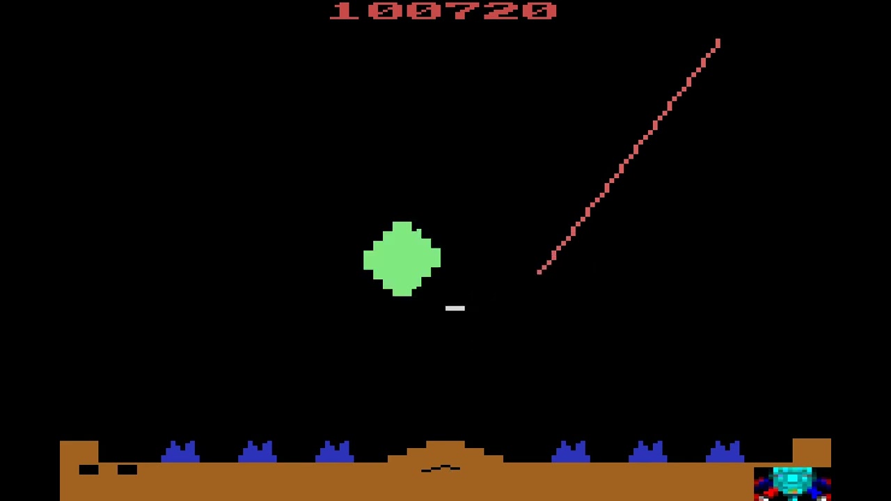 Atari 2600 Game: Missile Command (1980 Atari)