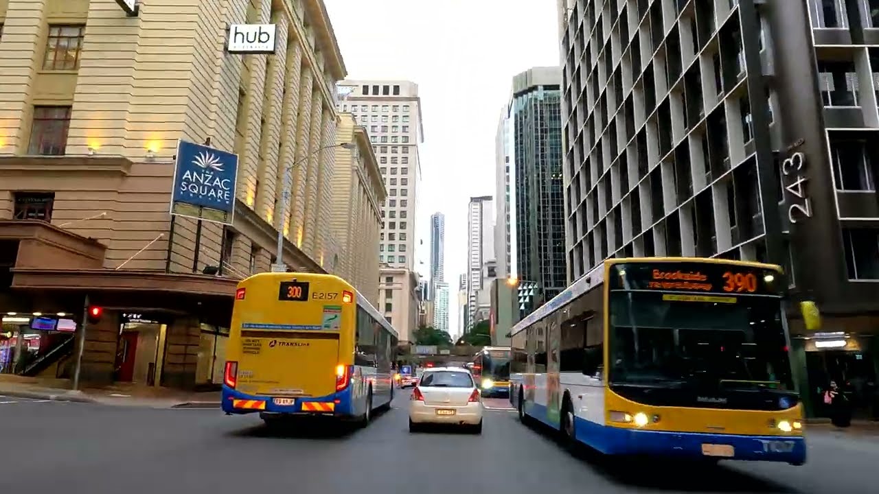 [4K] Driving Brisbane City to BNE Airport , Queensland, Australia