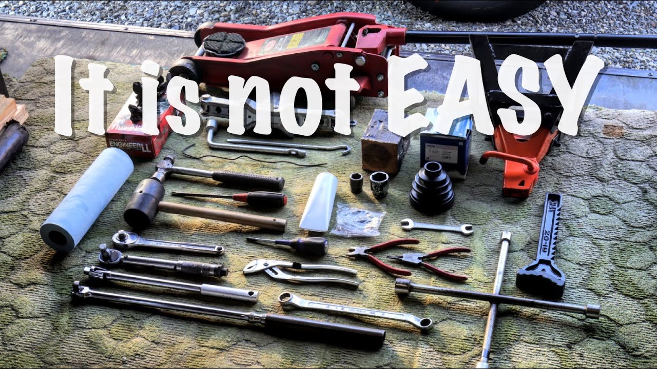 X-TRAIL T31/Drive shaft boot replacement precautions and tools used ドライブシャフトブーツ交換概要
