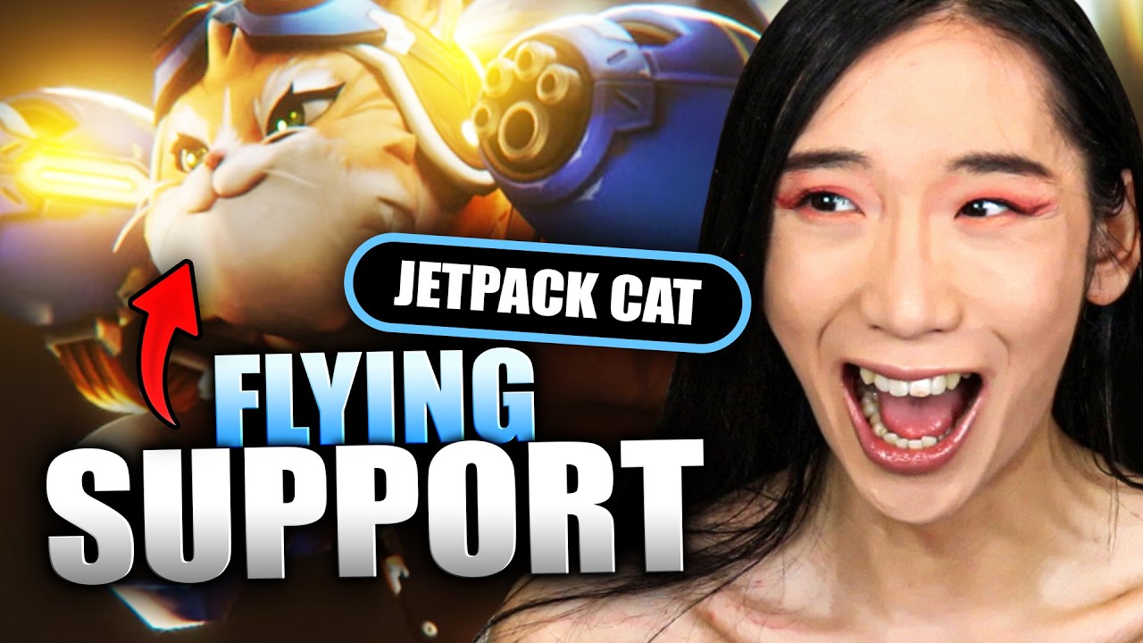 Я наконец-то впервые попробовала Jetpack Cat в Overwatch. Это так НЕсерьезно, но ТАК весело!