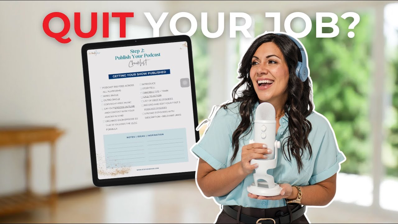 How to Become a Full-Time Podcaster + Bonus PODCAST CHECKLIST
