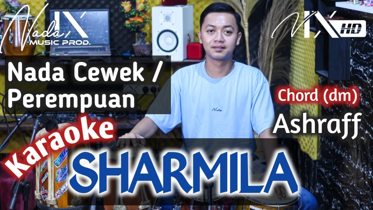 SARMILA KARAOKE - ASHRAFF - NADA CEWEK / PEREMPUAN - DANGDUT KOPLO KARAOKE - #fyptiktok FYP - NADA9
