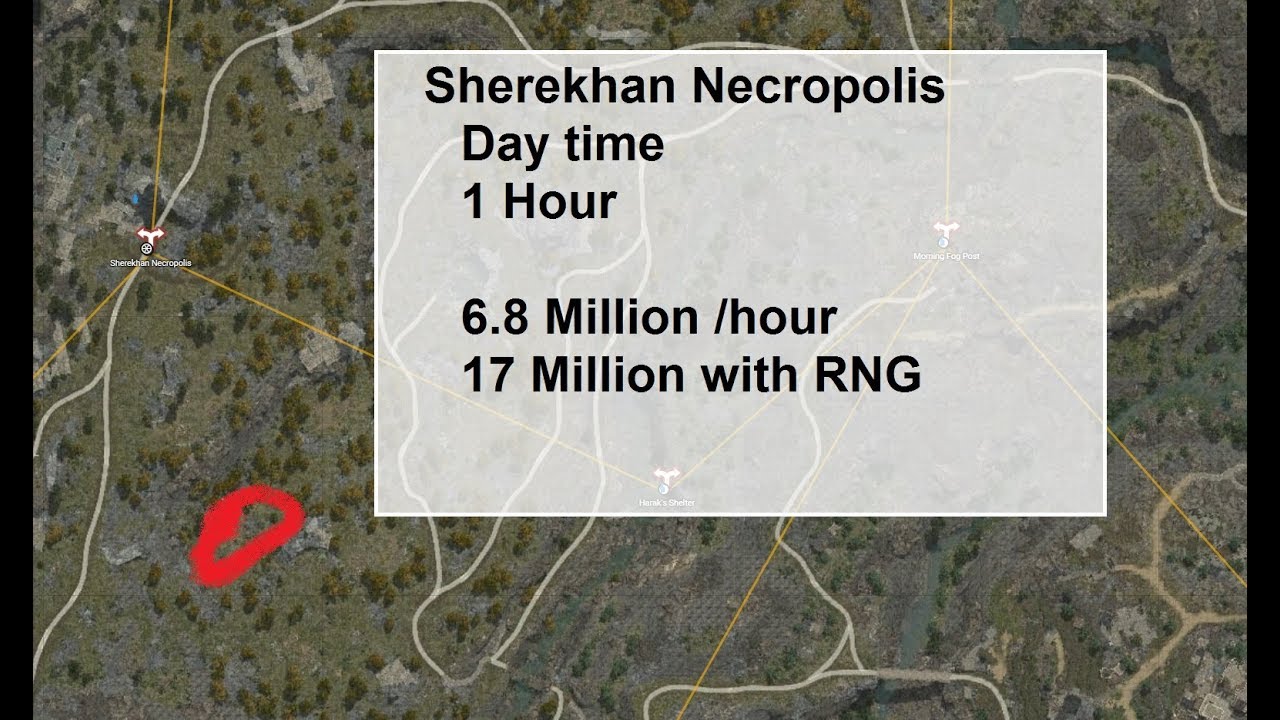 LMM : Sherekhan Necropolis DAY time (6mil /h : 18mil with rng)