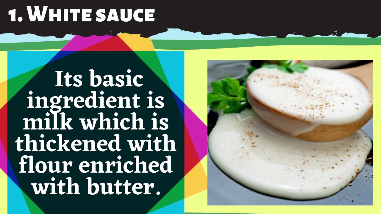 BASIC SAUCES FOR MEAT, VEGETABLE