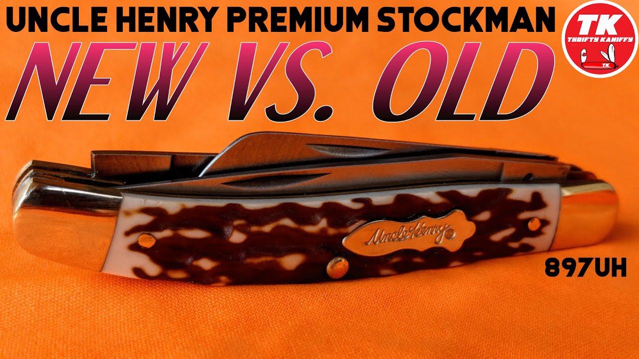 Uncle Henry 897UH Next Gen Premium Stockman Pocket Knife - Comparing New vs. Old