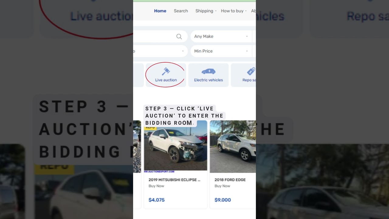 How to Buy a Car from Auction in 60 Seconds