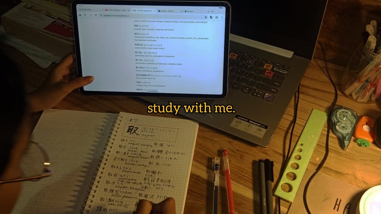 study with me | 25 minutes Japanese test prep 