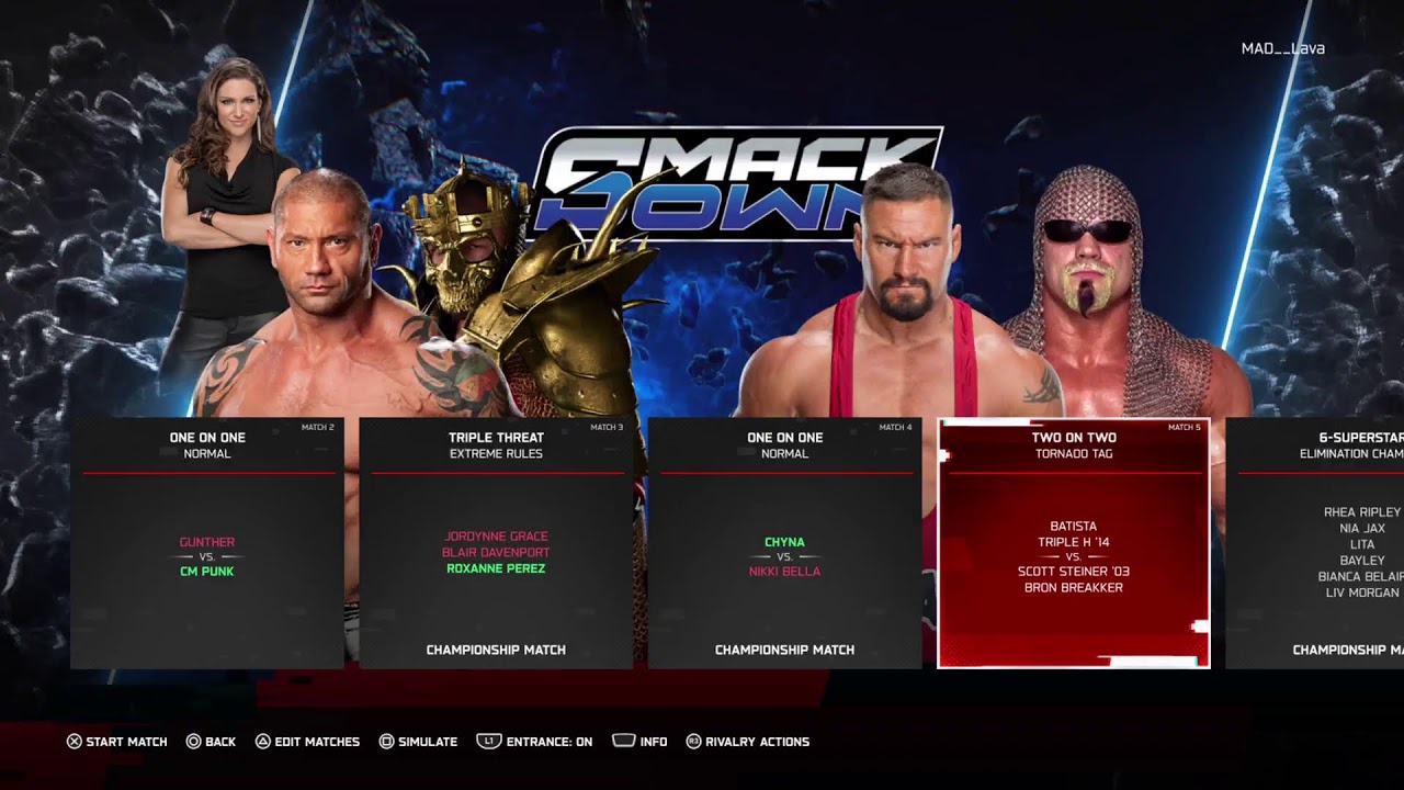 WWE 2K25 Universe mode PS5 Live stream