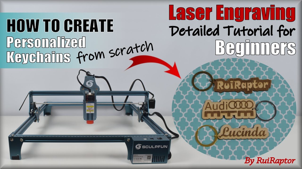 LASER ENGRAVING for Beginners - HOW TO Create Personalized Keychains