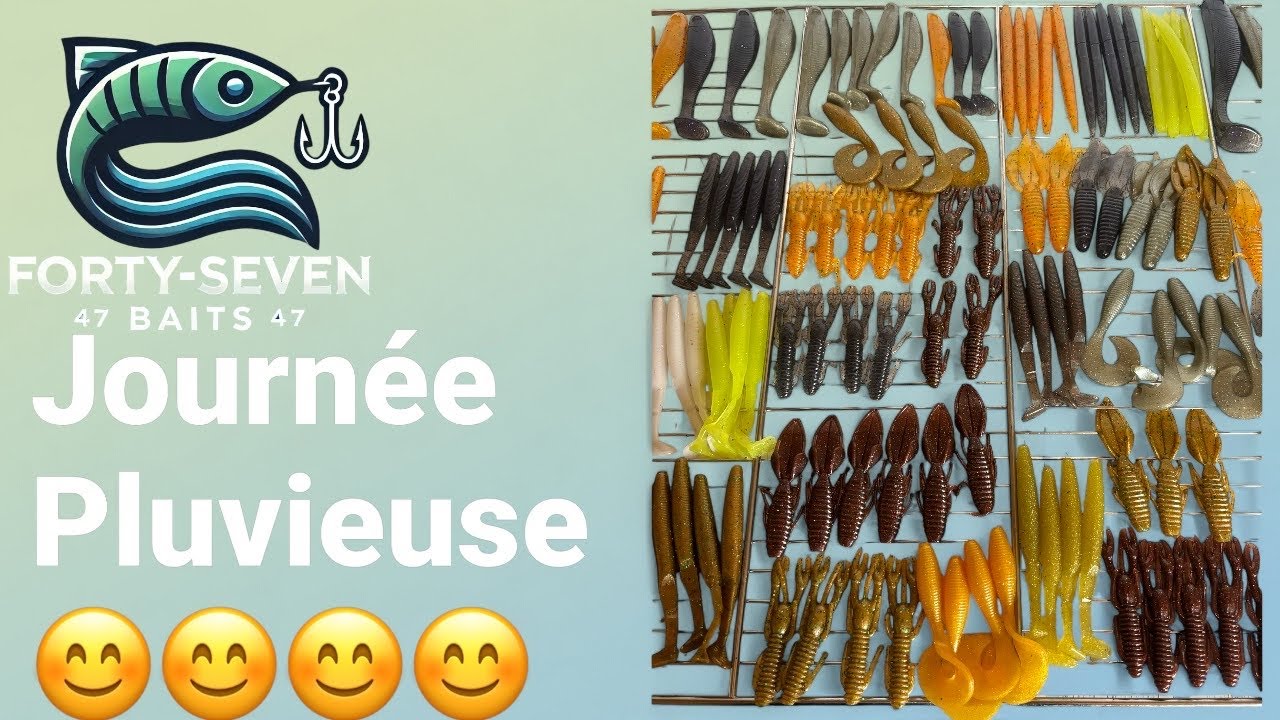 “Fabrication de leurres souples : journée productive malgré la pluie”