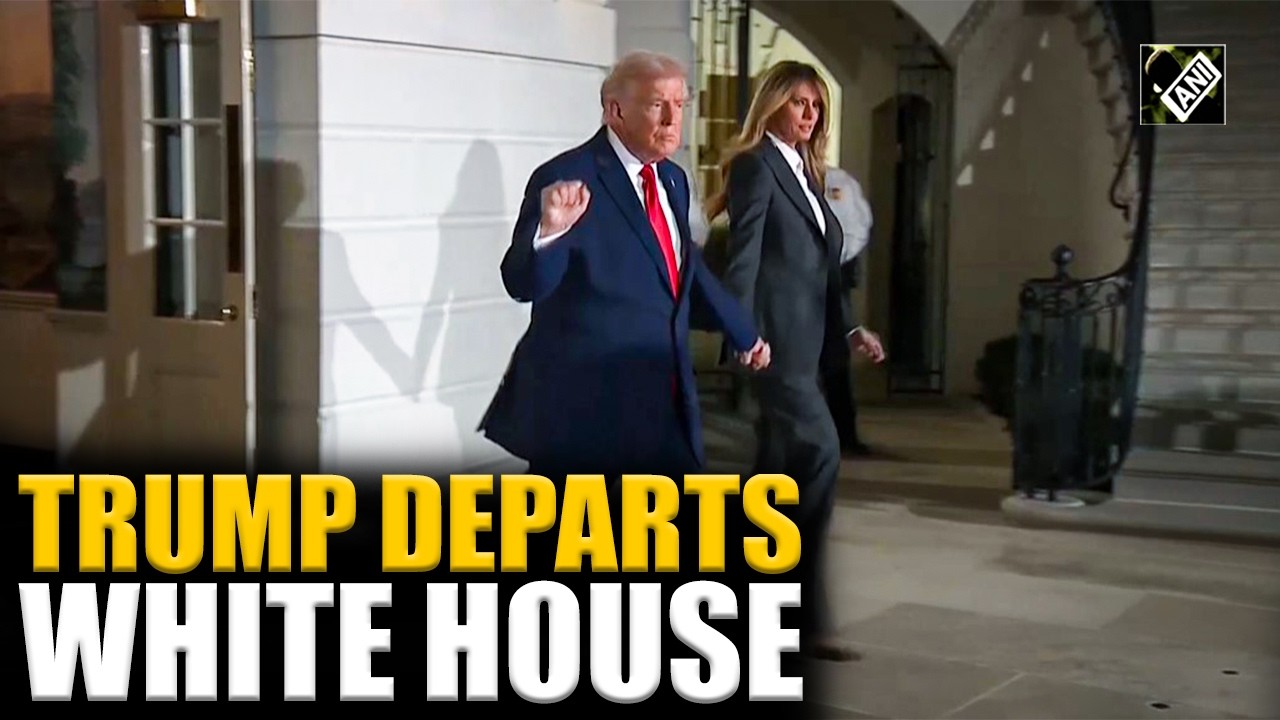 Watch! US Prez Donald Trump departs white house, heads to Capitol for state of the Union address