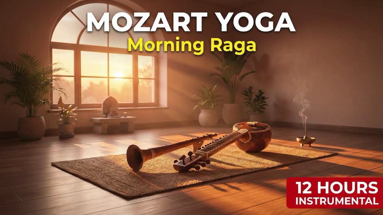 Mozart Morning Raga | 12 Hours Shehnai & Sitar Background Music for Yoga & Meditation