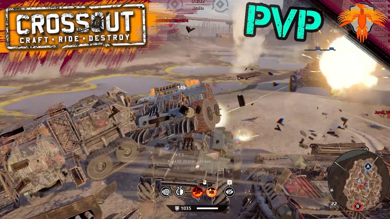 Crossout Best Moments - PvP Multiplayer Gameplay 2022 - PvP Battles 128 - No Commentary