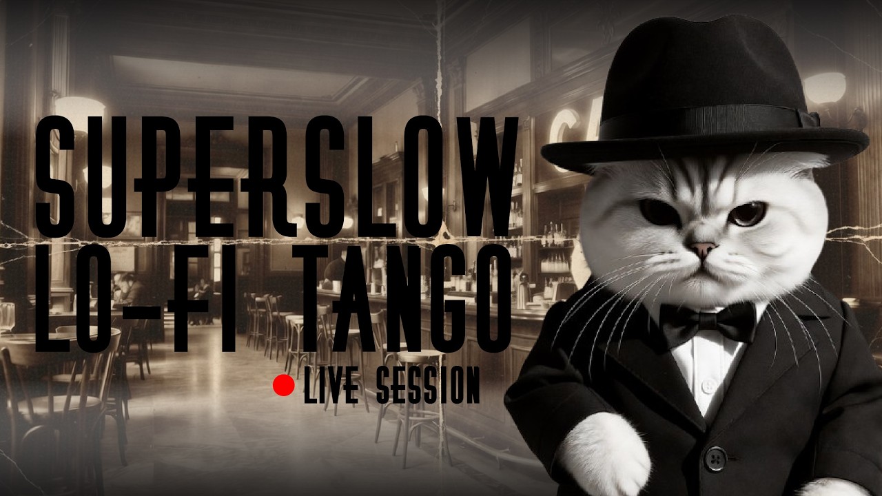 🔴 SuperSlow Radio | #08 🐱 | Tango & Chill Playlist for Study & Café 🌙🎶