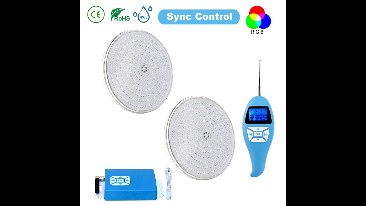 35W Resin Filled Flat LED Swimming Pool Lights Installation Guide