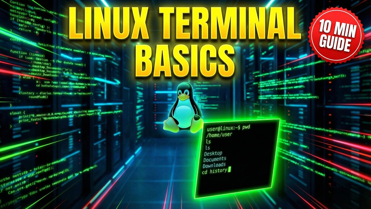 Linux Terminal Basics for Beginners | Essential Commands (pwd, ls, cd, history)
