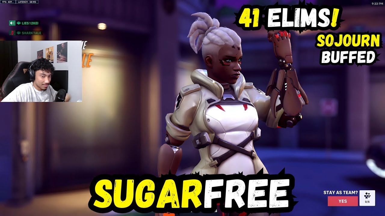 41 ELIMS! SOJOURN BUFFED! SUGARFREE & PGE ON HOLLYWOOD - OVERWATCH 2 SEASON 14 TOP 500