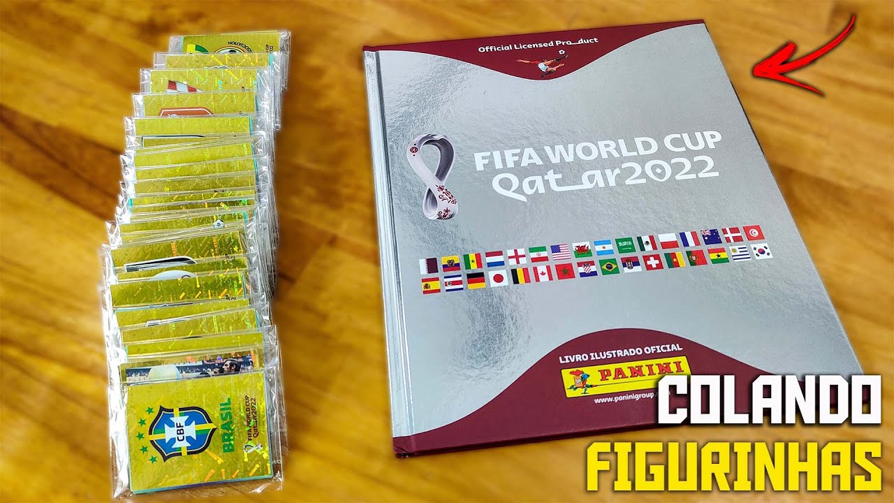 COLANDO FIGURINHAS NO ÁLBUM PRATA DA COPA DO MUNDO QATAR 2022. BRASIL, FRANÇA E ARGENTINA.