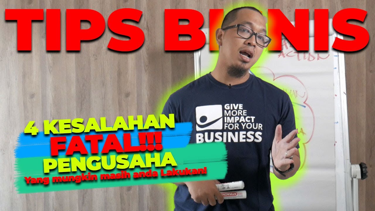 4 KESALAHAN PENGUSAHA PEMULA DALAM BERBISNIS❗
