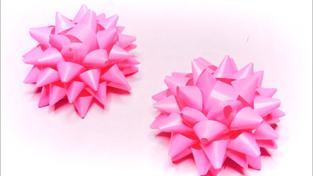 🎀 DIY BOW 🎀 Cara Mudah Membuat Pita Hias Kado , Kreasi pita jepang || Easy Tutorial gift bows fast