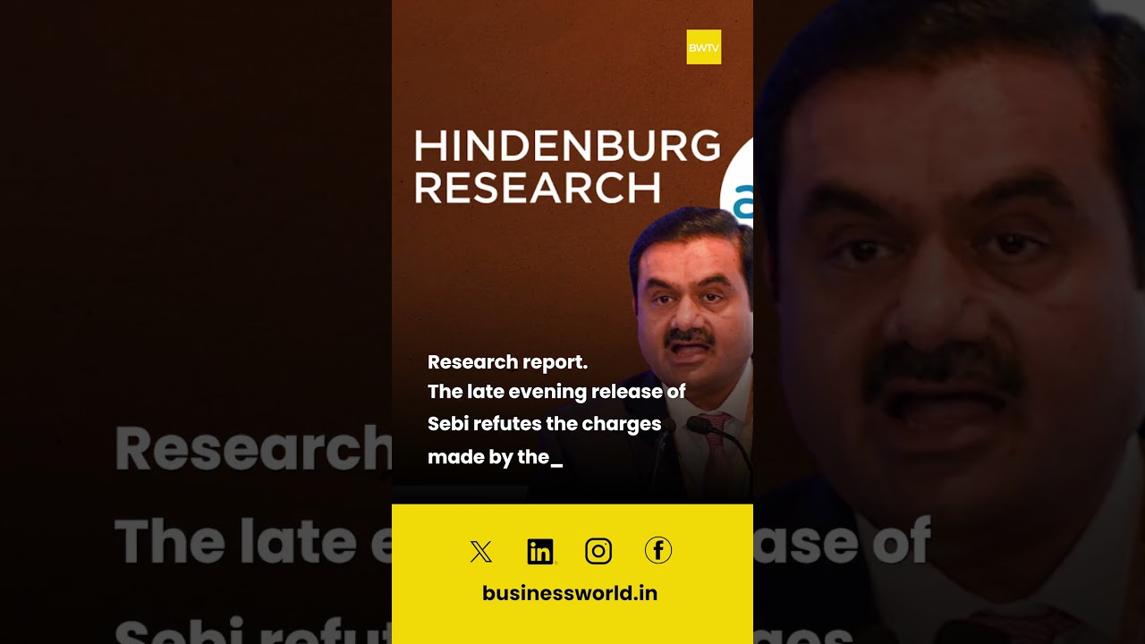 Sebi Advises Investors To Exercise Caution On Hindenburg Report #sebi #hindenburgreport