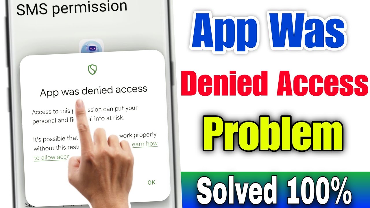 App Was Denied Access Problem 2025 | Display Over Other Apps App Was Denied Access | App Was Denied
