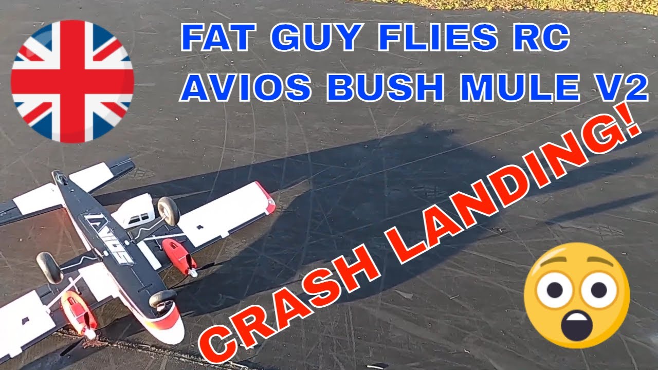CRASH LANDING ON 2ND FLIGHT OF THE BUSH MULE V2 BY FAT GUY FLIES RC