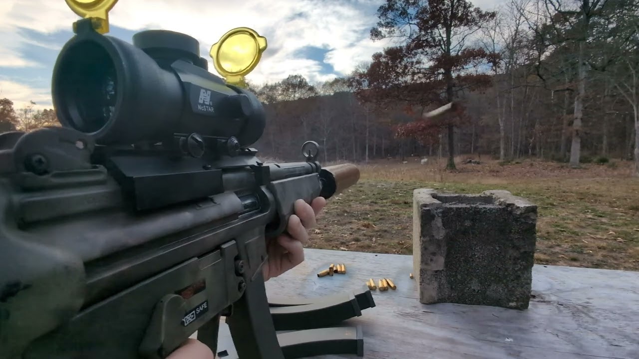 MP5 .22LR 3D Printed Magazine Test with Supressor