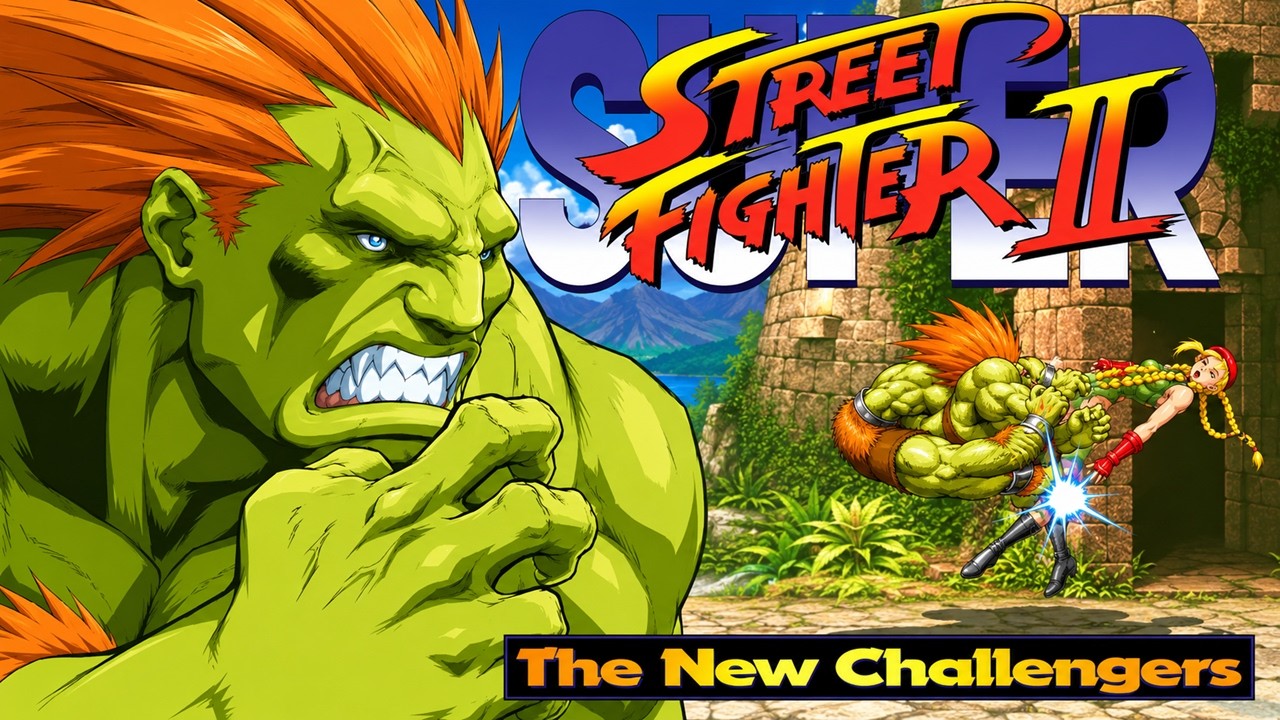 Super Street Fighter II: The New Challengers Hardest-Blanka No Lose ALL