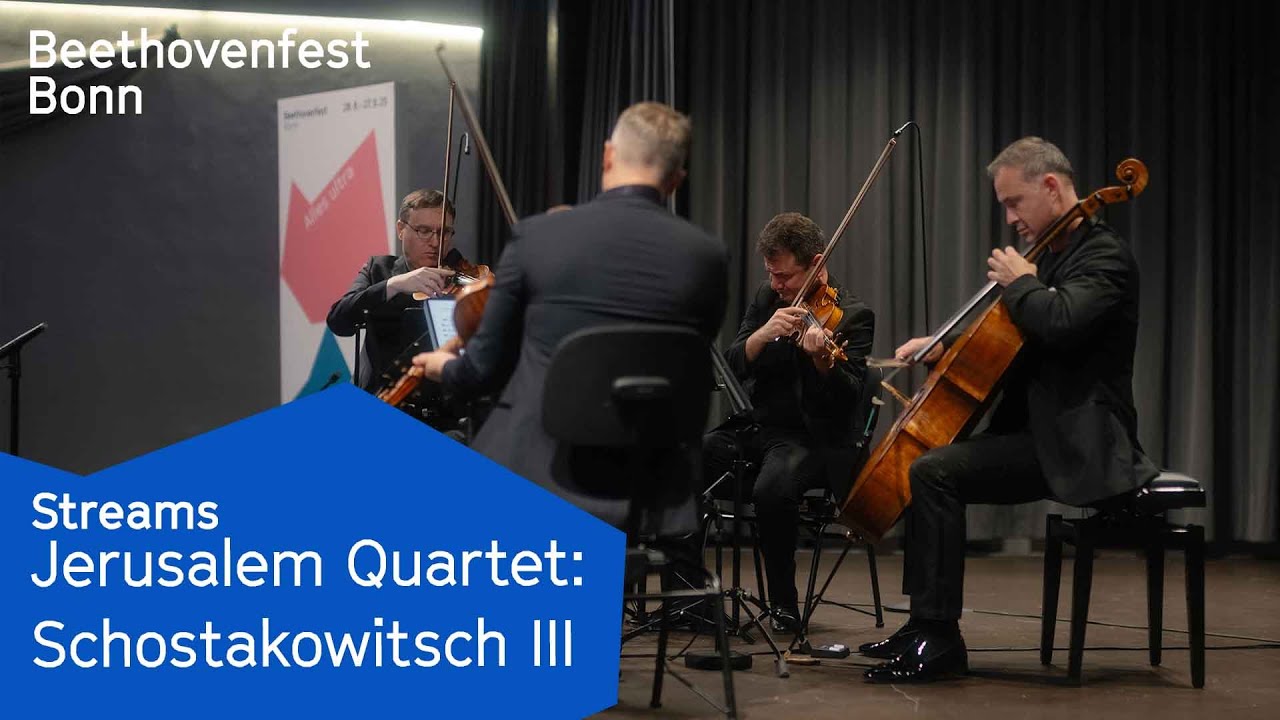 Jerusalem Quartet plays Shostakovich string quartets | No. 2 op. 68, No. 7 op. 108 & No. 9  op. 117