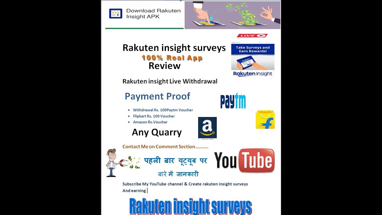 Earn Rs. 100 Per Survey | How Much I Earned on Rakuten Insight App | Best Online Survey Apps