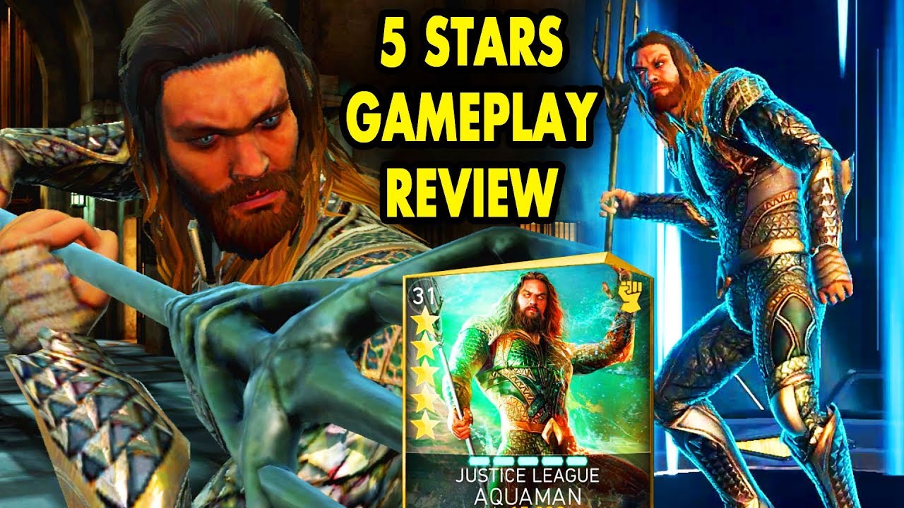 Injustice 2 Mobile. 5-STARS Justice League Aquaman Review + Gameplay. Worst Justice League Hero?