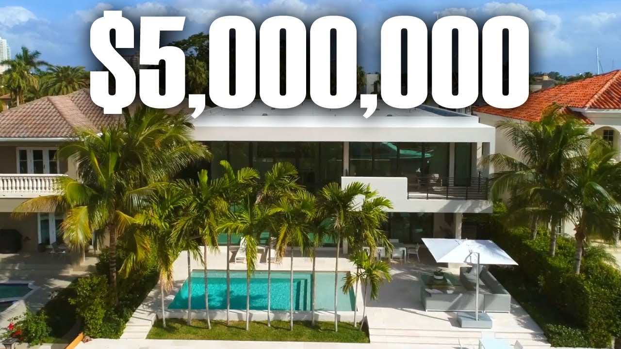 Inside a $5 Million MODERN Waterfront Florida Mansion