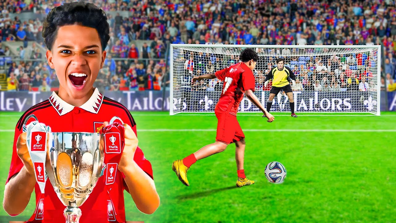 I Snuck Kid Ronaldo Into A MENS Football Match & He Scored!