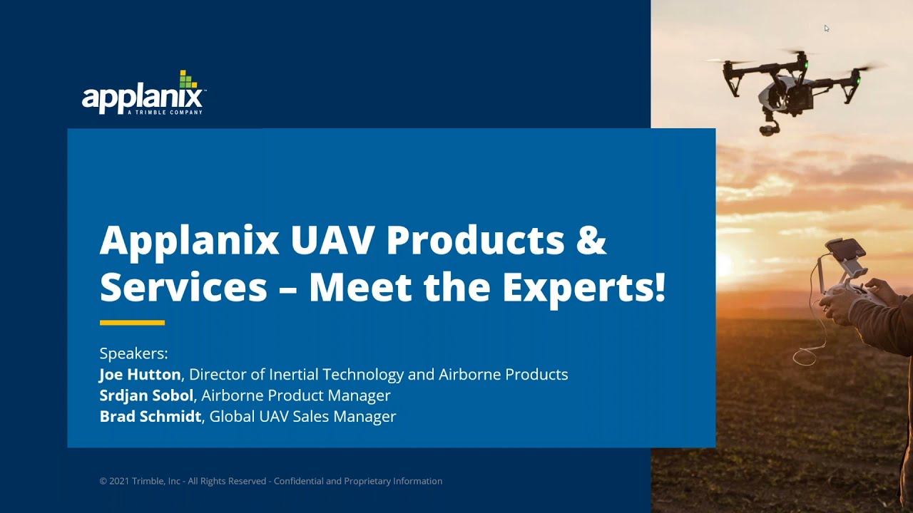 Applanix UAV solutions: Expert insights | Session 2