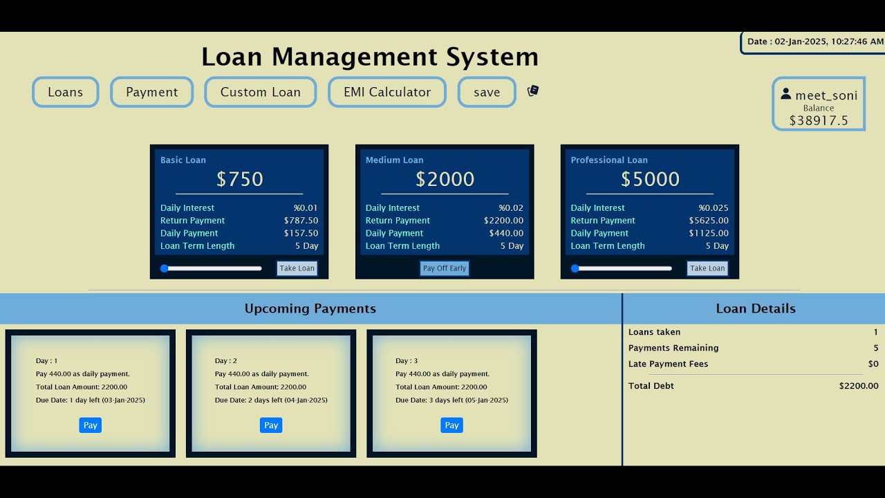 Loan Management System | Full stack Project | #project #coding #managementapp #viral